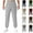 Gray, variant on Afuyipoi Sweatpants for Men,Elastic Waist Solid Casual Drawcord Pocket Workwear Gray S/30