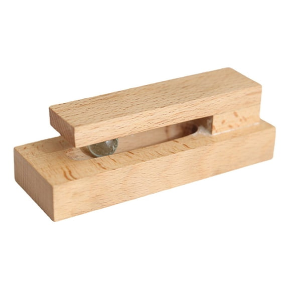 ULTNICE Bathroom Wooden Towel Rack with Wall Mounted Hooks Khaki Color Safe and Practical