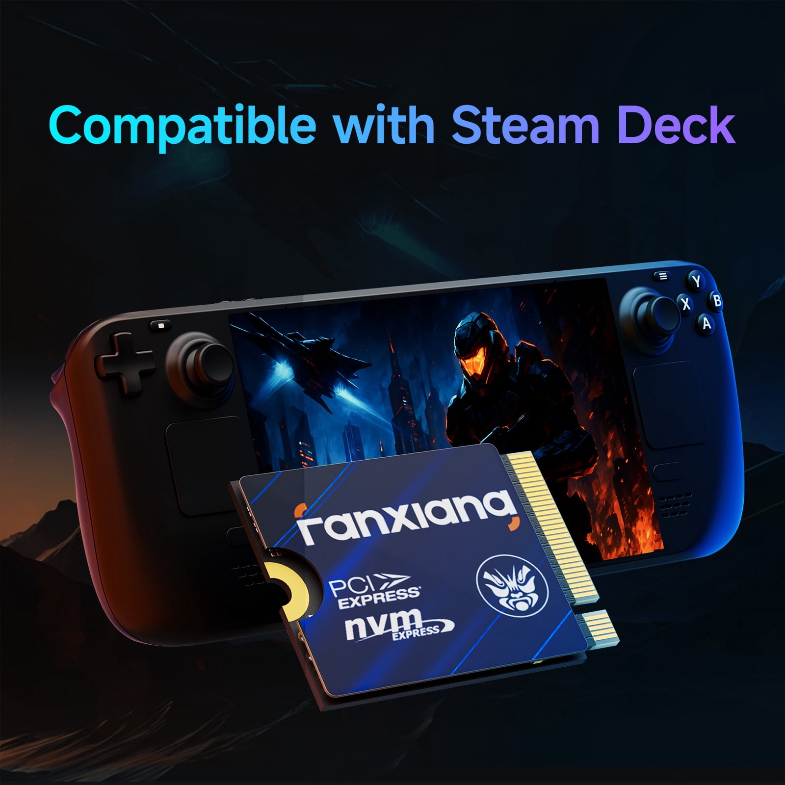 Fanxiang 1TB M.2 2230 NVMe SSD PCIe 4.0X4 SSD For Steam Deck Microsoft Mini PC
