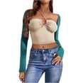 thumbnail image 2 of Uooqdmx Bolero, Shrugs for Women, Shall for Women, Leisure Running Shirt Long Sleeve Cardigan, Open Front Cardigan for Women, Green S, 2 of 4