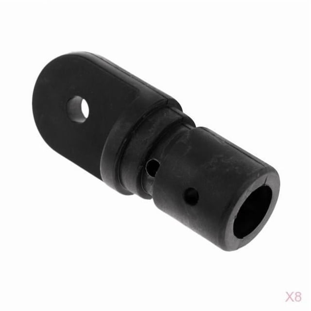 8 Piezas Nylon Boat Bimini Top Fitting 7/8 "Tubo De 22 Mm Del Extremo Redondeado Del Ojo