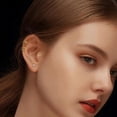 thumbnail image 2 of Hypoallergenic Surgical Steel Earrings for Women Men Sensitive Ears Dainty 14K Gold Plated Stainless Steel Earrings Flat Back Gold Small Stud Hoop Cartilage Earring Set for Multiple Piercing, 2 of 8