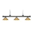 thumbnail image 1 of Z-Lite Riviera 3 Light Billiard Light in Gun Metal, 1 of 1