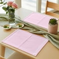 thumbnail image 3 of Solid Color Placemats Set of 4 Pink Place Mats Table Mats Kitchen Dining Home Outdoor Party Table Decoration, 3 of 9