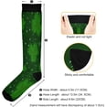 thumbnail image 3 of FREEAMG 1 Pair St. Patrick's Day Clover Compression Socks for Women Men,Knee High Stockings for Athletic Sports,Running,Travel, 3 of 7