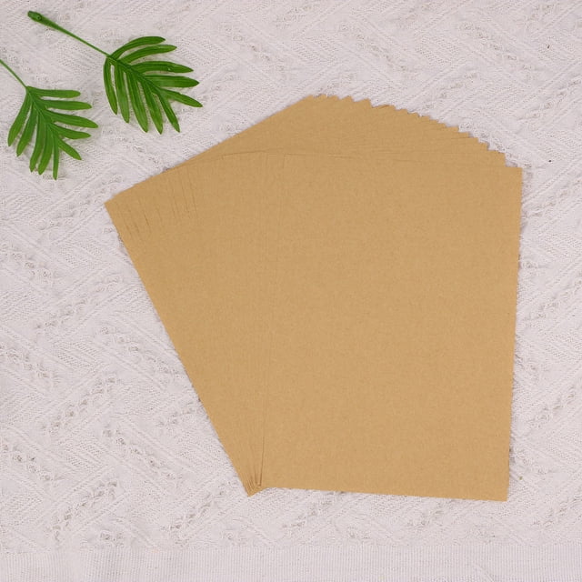 Minkissy 1 Set Rectangular Kraft Paper for Printing and Diy Projects Brown