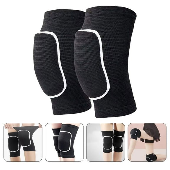 LEORX Knee Pads for Volleyball Volleyball Knee Pads Black 1 Pair 9.43X5.70X0.98in