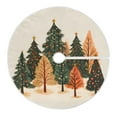 thumbnail image 6 of Yayeee Christmas Tree Skirt 47 inches for Xmas Tree Holiday Party Decoration, Brown Christmas Trees, 6 of 6