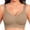Coffee, variant on Women's Wireless Comfortable Soft Bra Full Coverage Everyday No-Show V-Neck Bra Valentine's Day Easter Lingerie