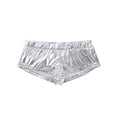 thumbnail image 5 of YiZYiF Womens Shiny Faux Leather Rave Dance Booty Shorts Fitness Yoga Hot Pants, 5 of 7