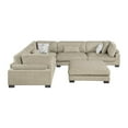 thumbnail image 2 of Lexicon Corydon Microfiber 6-Piece Modular Sectional with Ottoman in Brown, 2 of 5