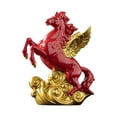 thumbnail image 2 of Figura de caballo, adorno, creativa, recuerdo, estatua de caballo de cerámica, escultura para armario, estantería, escritorio, sala de estar, 2 of 9