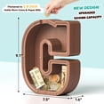 thumbnail image 3 of Hucha de madera con letra C Summidate de Money Bank, 23 x 4 cm, 3 of 7