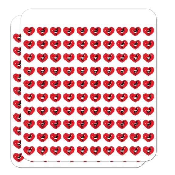 Harley Quinn Cute Chibi Character Heart Shaped Planner Calendar Scrapbook Craft Stickers