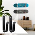 thumbnail image 2 of Snowboard Wall Mount Clips, Horizontal Snowboard Rack Display Stand, Snowboard Wall Mount Clips for Surfboards Skateboards Skis Home Garage, 2 of 6