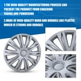 thumbnail image 5 of (Set Of 4) 15" Universal Hubcaps,Wheel Rims Cover R15 Hubcaps,Snap On Car Pickup Truck SUV,Wheel Covers,ABS&PC Material,Lacquer, 5 of 8