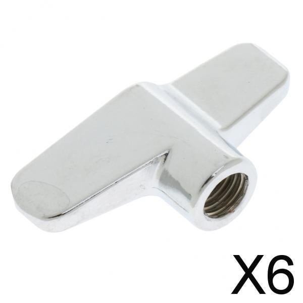 Paquete de 4-6, 1 pieza, soporte de platillo de liberación rápida, tuerca de ala, piezas de percusión de tambor de 8mm 6 piezas