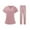 Pink, variant on Women Nurse Uniform,Medical Nurse Scrubs,Breathable Tops And Pants Beauty Salon Ladies Scrubs Set,Clothing , Pink, XL