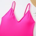 thumbnail image 6 of Arnsht Women Fashion Swimsuit One Piece Bathing Suit Deep V Neck Crisscross Back Adjustable Strap Comfortable Breathable Swimwear Pink M, 6 of 9