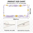 thumbnail image 4 of Coolnut Daisy Flower License Plate Frames 2 Pack, Waterproof Aluminum Alloy Car Tag Holder 2 Holes License Plate Covers with Screw Caps Auto Accessories, 4 of 7