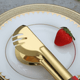 thumbnail image 6 of ReaNea Gold Flatware Serving Set of 8 Pieces, Silverware Serving Utensils Large Spoon Set, 6 of 10