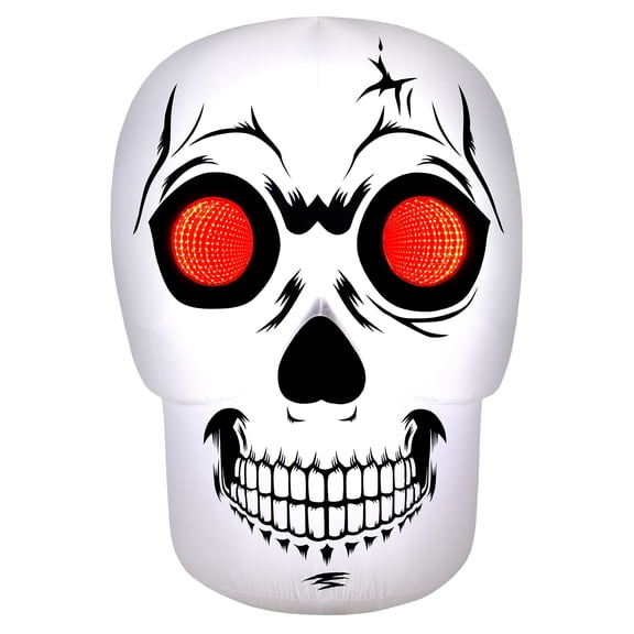 Occasions Airflowz Inflatable Infinity Mirror Skull, Tall, Multicolored