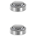 thumbnail image 2 of Guardoinrt Désodorisant Rond pour Voiture Éliminateur d'Odeurs Ornement Rafraîchissant Alliage d'Aluminium Rotation Diffuseur d'Arôme Désodorisant Argent 2ensemble, 2 of 6