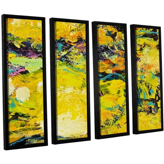 ArtWall Allan Friedlander "Watermelon Patch" 4-Piece Floater-framed Canvas Set