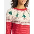 thumbnail image 4 of Holiday Time Women's and Women's Plus Pretty Christmas Sweater, Sizes XXS-3X, 4 of 6