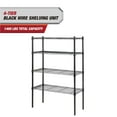 thumbnail image 2 of Hyper Tough 4 Tier Wire Shelf Unit, 36"W x  14"D x 54" H, 1400lb Load Capacity, Black, 2 of 12