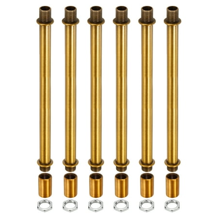 

Uxcell M10x1mm Thread 150mm Coupling Nut with Pipe Hex Nut Threaded Extension Rod Kit Gold Bronze 6 Set