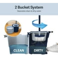 Casabella Household Easy Wring Spin Mop Set with 2Bucket System, Foot