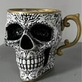 thumbnail image 6 of Royal Skull Coffee Mug, Skull Cups With Saucer Set, Porcelain Gothic Tea Set With Gold Trim, Skull Tea Cup, Halloween Teacup Decor For Coffee Lovers And Collectors C/Only Cup, 6 of 9
