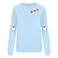thumbnail image 4 of Txenfivo Spooky Season Sweatshirts Halloween Ghost Sweatshirt Women, Halloween Fall Graphic Crewneck Tops Casual Sweater, 4 of 4