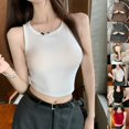 thumbnail image 3 of Pure Desire Style Backless Bra Pad Outer Wear Short Top Beautiful back, 3 of 9