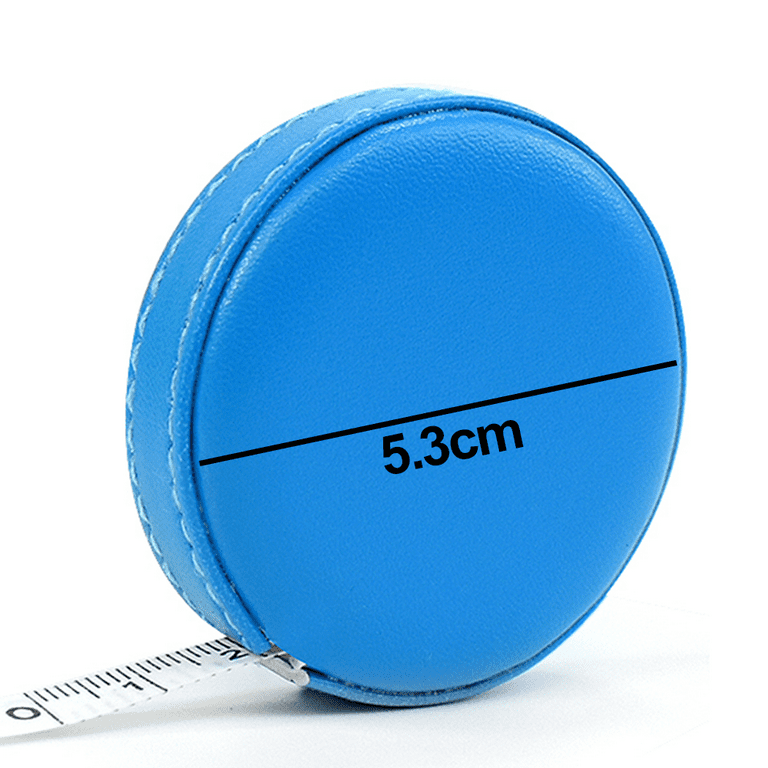 Blue Beaded Decorative Sewing Measuring Tape Retractable by