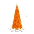 thumbnail image 2 of Vickerman 10' Orange Fir Slim Artificial Christmas Tree, Unlit - Faux Fir Christmas Tree - Seasonal Indoor Home Decor, 2 of 3