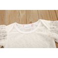 thumbnail image 3 of Conjunto de ropa para bebés y niñas SDJMa con mono de encaje liso y faldas con volantes de tul, 3 of 8