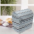 thumbnail image 3 of Blue Stand Mixer Cover, Ocean Inspired Image with Sharp Zig Zag Chevron Image, Kitchen Appliance Organizer Bag Cover with Pockets, 5 Quarts, Pale Blue Dark Blue, by Ambesonne, 3 of 4