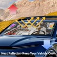 thumbnail image 6 of Xixirimido Windshield Sun Shade for Car SUV Truck Foldable Sunshade for Car Windshield Block UV Rays Keep Your Vehicle Cool Car Interior Accessories, Giraffes, 6 of 8