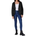 thumbnail image 2 of Inspire Chic Abrigos de Lluvia para Mujeres Impermeables con Capucha Chaquetas Ligeras de Lluvia Rompevientos Abrigo con Bolsillos para Exterior XL Negro, 2 of 6