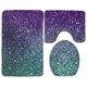 thumbnail image 1 of ABPHQTO Escamas de sirena brillantes Juego de alfombras de baño de 3 piezas Alfombra de baño Alfombra de contorno y tapa de inodoro, 1 of 2