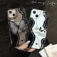thumbnail image 2 of Funda de teléfono de TPU de silicona suave con soporte de mariposa 3D IMD para iPhone 14, 11, 12, 13 Pro Max, 7, 8 Plus, 14Pro, X, XR, XS Max, Fundas de protección Fivean unisex, 2 of 2