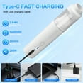 thumbnail image 5 of Handheld Vacuum Cordless, 19000Pa Brushless Car Vacuum Cleaner and Air Duster, Portable Hand Held Vacuum Rechargeable with Multi-Nozzles, Dust Busters for Car, Home, Pet Hair, Office, Keyboards,White, 5 of 7