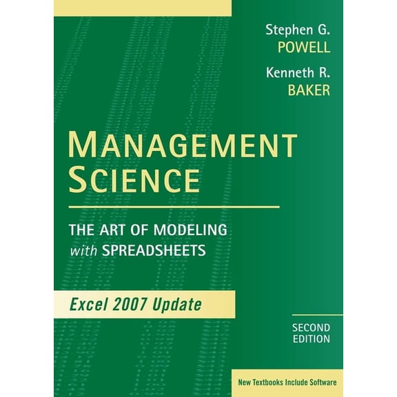 Pre-Owned Management Science: The Art of Modeling with Spreadsheets, Excel 2007 Update (Hardcover) 0470393769 9780470393765