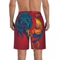 thumbnail image 3 of Mens Swimwear Swim Short Trunk Colorful Rooster Beach Board Shorts Swimming Surffing shorts, 3 of 6