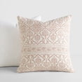 thumbnail image 2 of Noble Linens 2-Pack Cotton Slub Decor Throw Pillows - Antique Floral Rose, 2 of 4