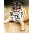 thumbnail image 2 of Beware Dog Kisses Typography Bandana  -Image by Shutterstock,  Small, 2 of 4