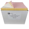 thumbnail image 2 of Trendar Paper - 3 part (White/Canary/Pink) Continuous Feed Perforated Computer Paper - Dot Matrix Paper - 9.5 x 5.5 Inches - 2400 Sheets (NOT 8.5 x 11), 2 of 4