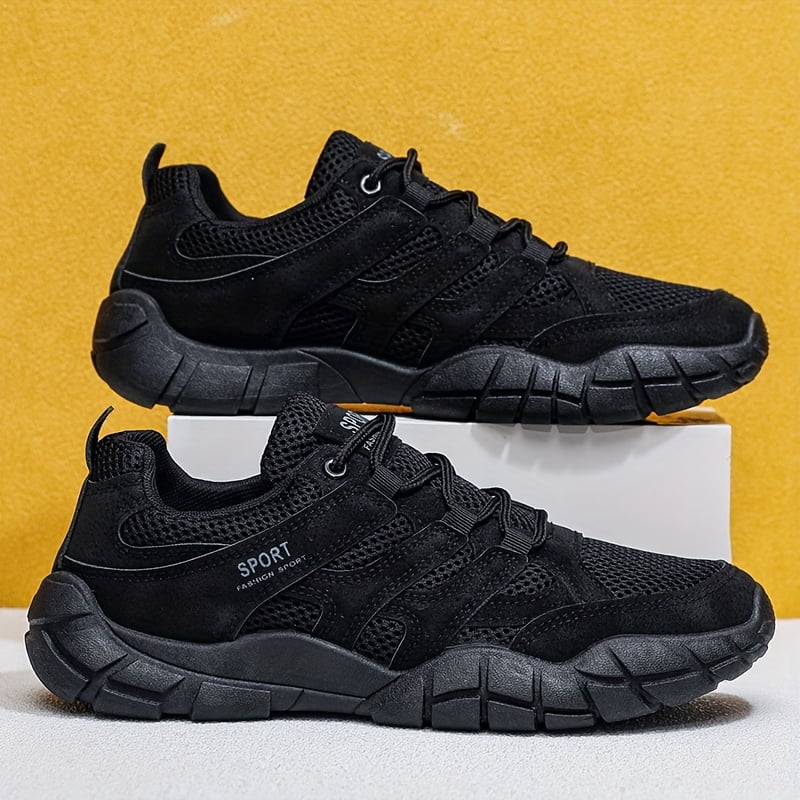 Men's Outdoor Sports Shoes, Adult Mesh Breathable Shoes, Wear-resistant, Anti-skid, Hiking Shoes for Outdoor Use